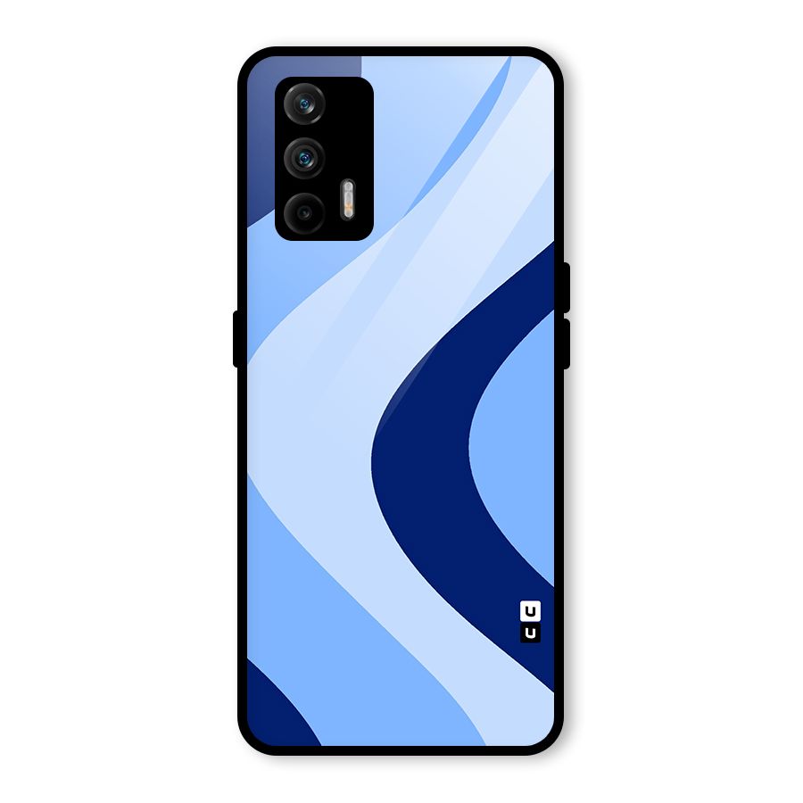 Blue Shade Curves Glass Back Case for Realme GT 5G
