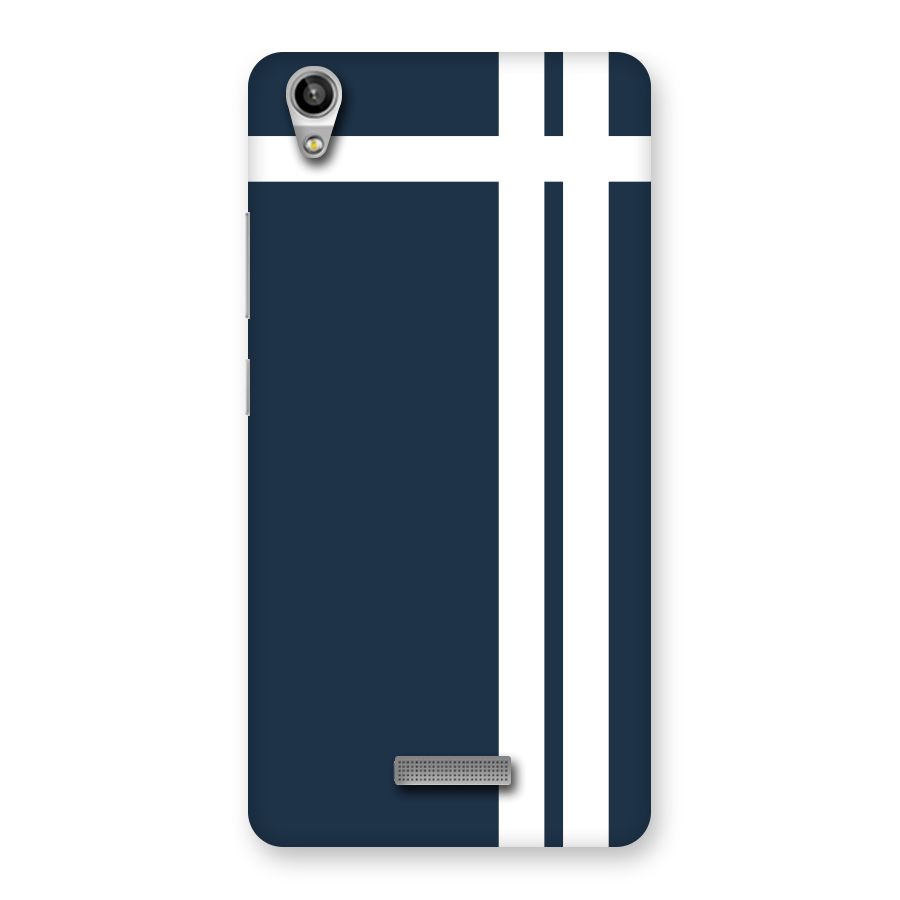 Blue and White Back Case for Lava-Pixel-V1