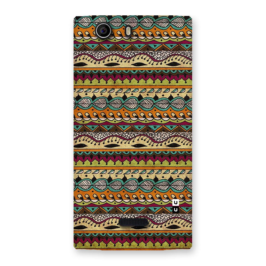 Bohemian Style Aztec Art Back Case for Canvas Nitro 2 E311