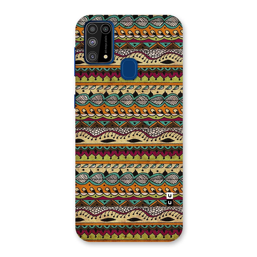 Bohemian Style Aztec Art Glass Back Case for Galaxy F41