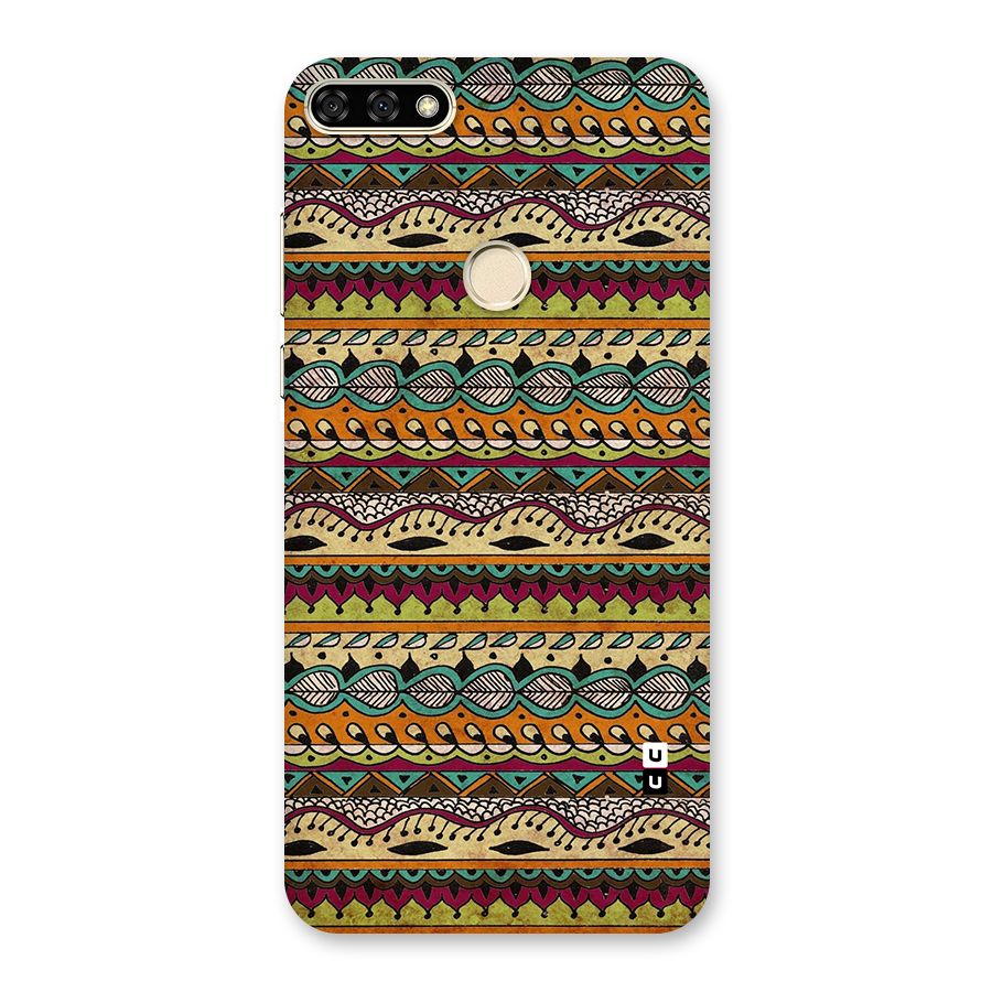 Bohemian Style Aztec Art Back Case for Honor 7A