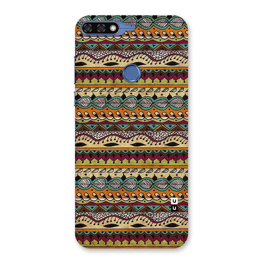 Bohemian Style Aztec Art Back Case for Honor 7C