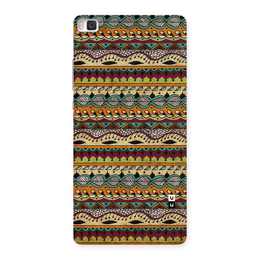 Bohemian Style Aztec Art Back Case for Huawei P8