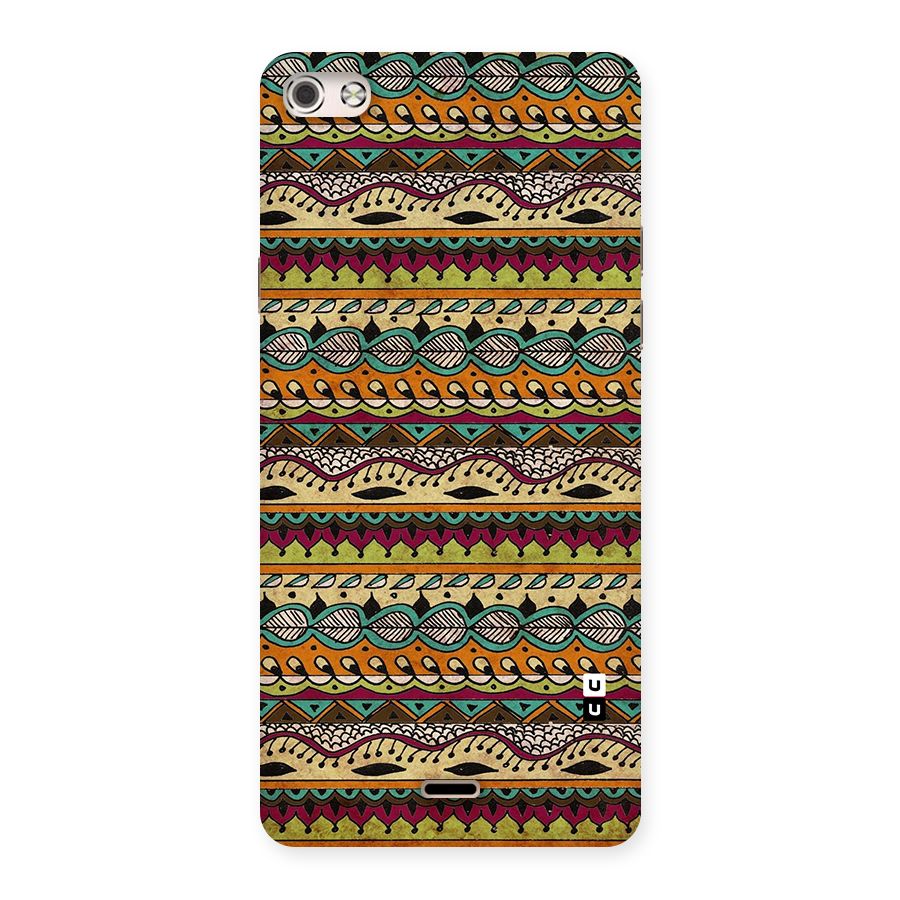 Bohemian Style Aztec Art Back Case for Micromax Canvas Silver 5