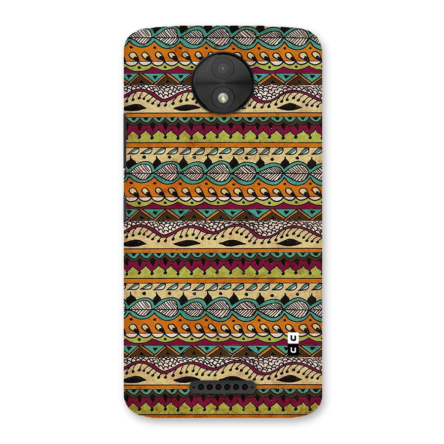 Bohemian Style Aztec Art Back Case for Moto C