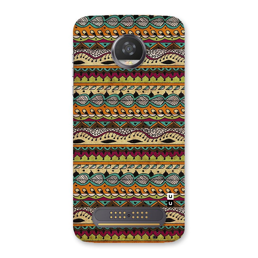 Bohemian Style Aztec Art Back Case for Moto Z2 Play