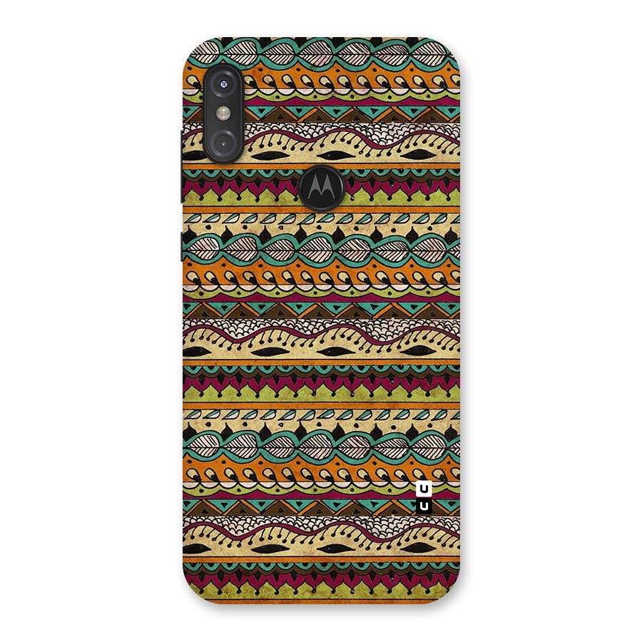 Bohemian Style Aztec Art Back Case for Motorola One Power