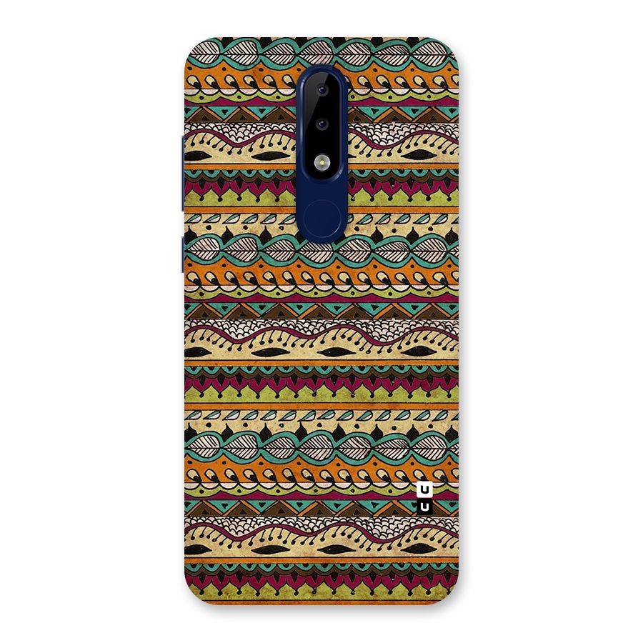 Bohemian Style Aztec Art Back Case for Nokia 5.1 Plus