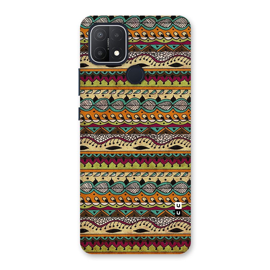 Bohemian Style Aztec Art Back Case for Oppo A15s