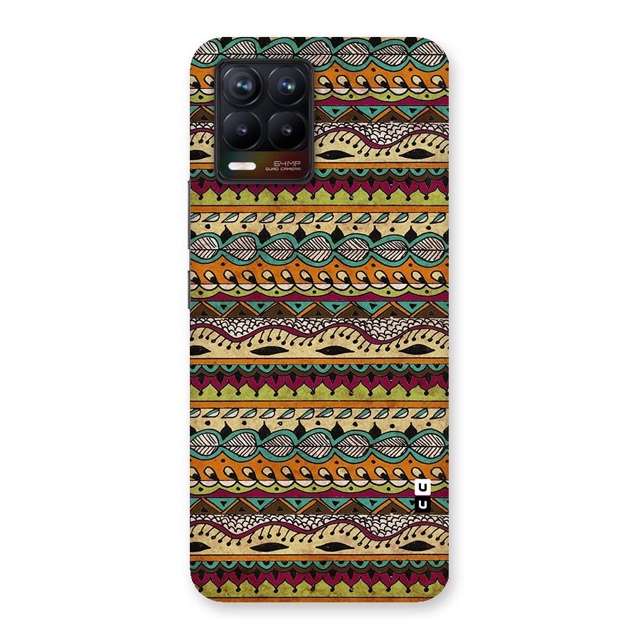 Bohemian Style Aztec Art Glass Back Case for Realme 8
