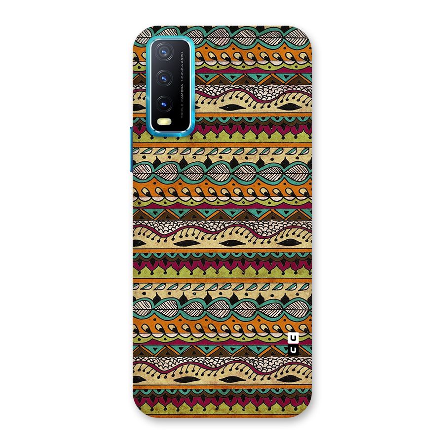 Bohemian Style Aztec Art Back Case for Vivo Y20A