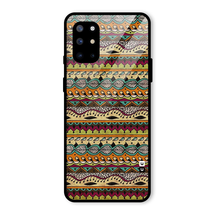 Bohemian Style Aztec Art Glass Back Case for OnePlus 8T