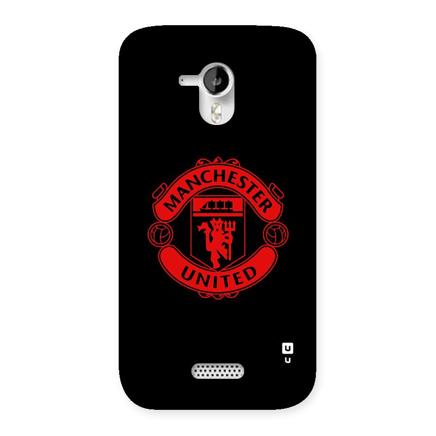 Bold Mancheter United Back Case for Canvas HD A116