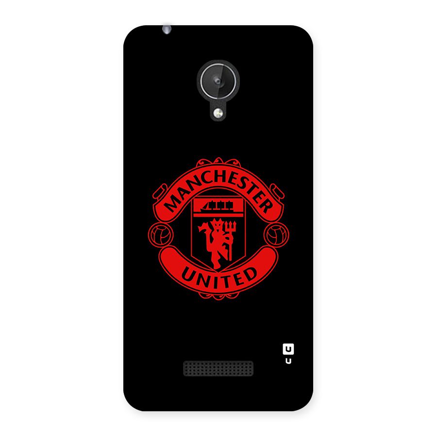Bold Mancheter United Back Case for Canvas Spark Q380