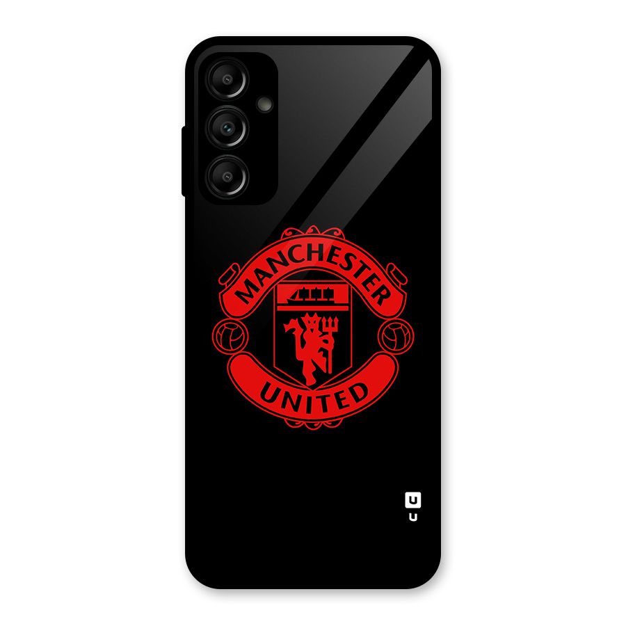 Bold Mancheter United Glass Back Case for Galaxy A14 5G