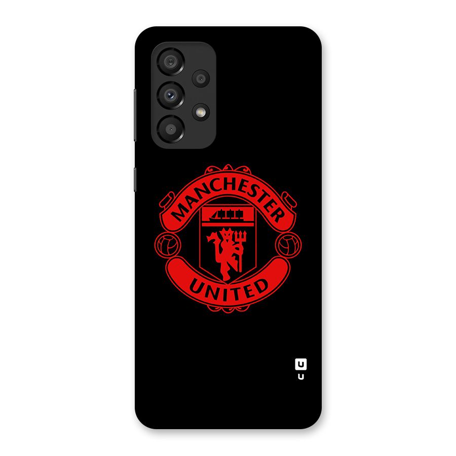 Bold Mancheter United Glass Back Case for Galaxy A33 5G
