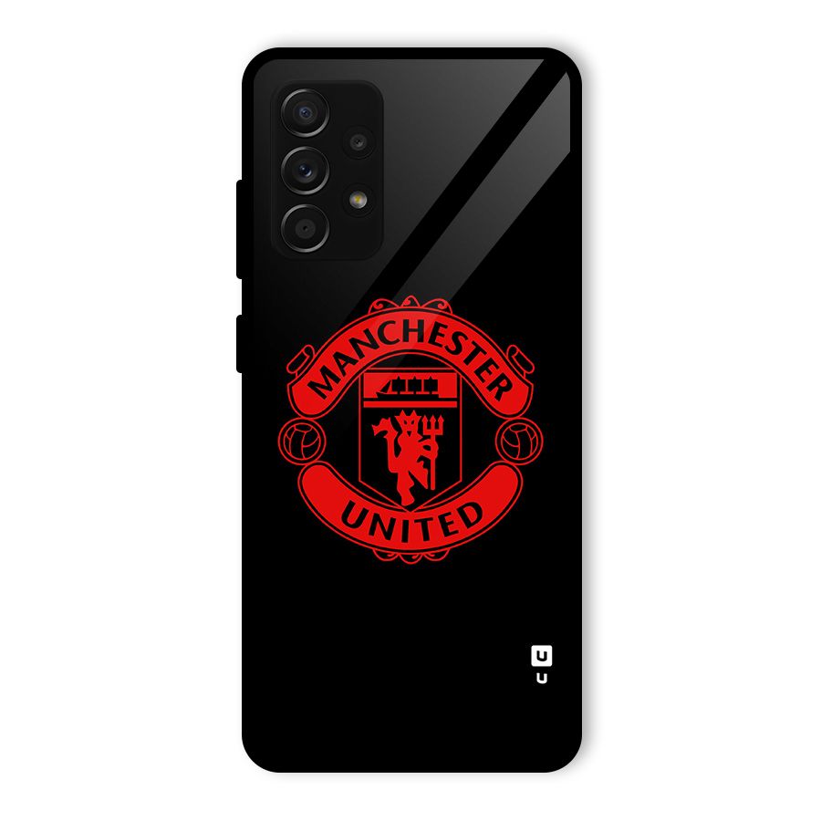 Bold Mancheter United Glass Back Case for Galaxy A53 5G