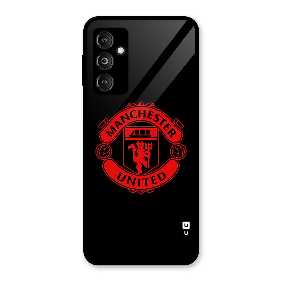 Bold Mancheter United Glass Back Case for Galaxy M14 5G