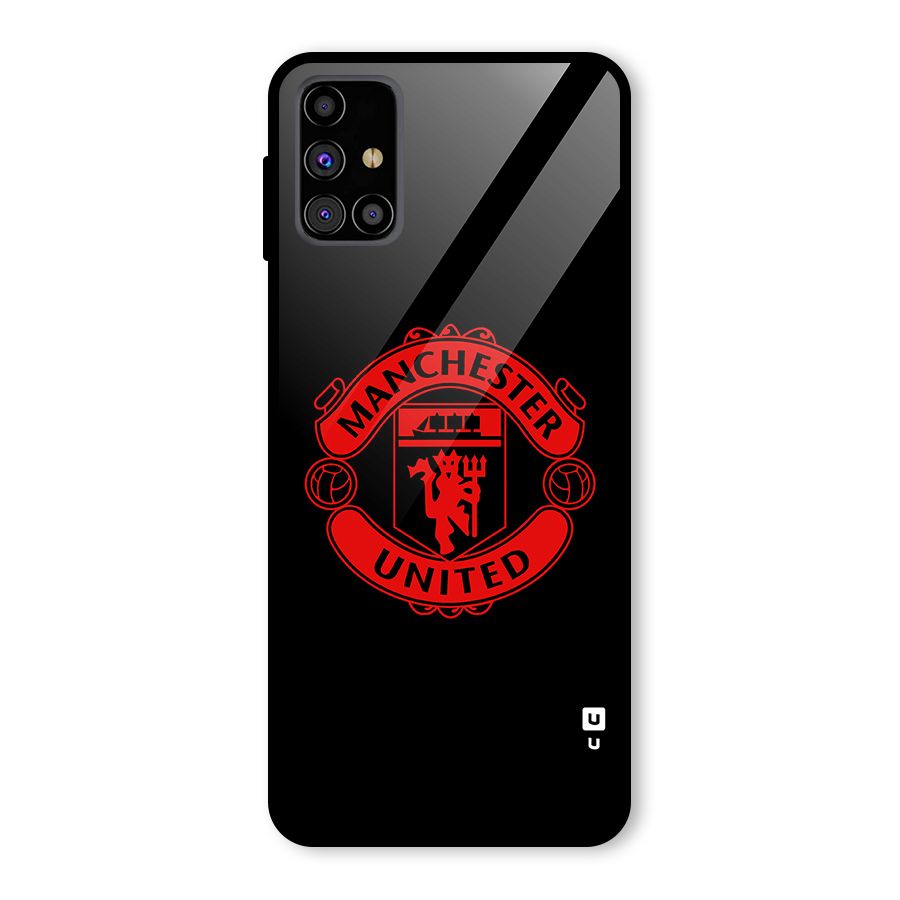 Bold Mancheter United Glass Back Case for Galaxy M31s