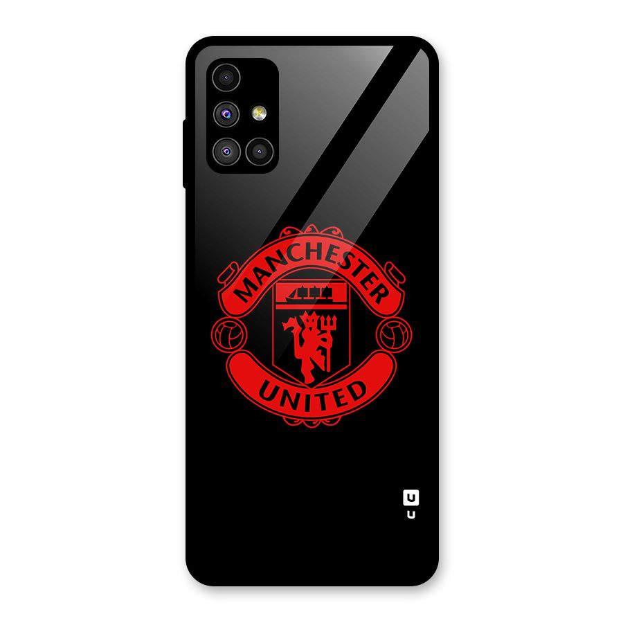 Bold Mancheter United Glass Back Case for Galaxy M51