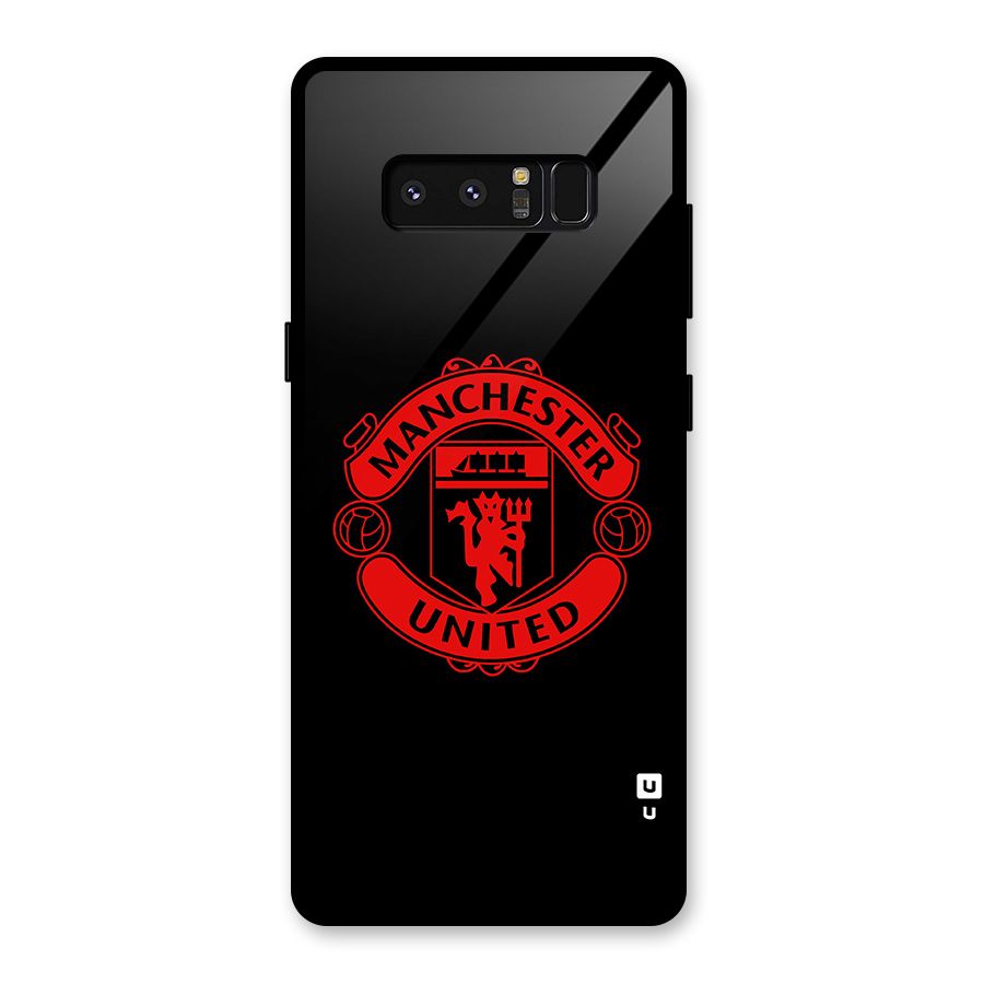 Bold Mancheter United Glass Back Case for Galaxy Note 8