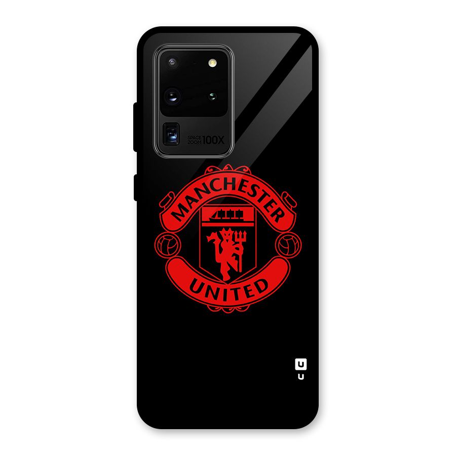 Bold Mancheter United Glass Back Case for Galaxy S20 Ultra