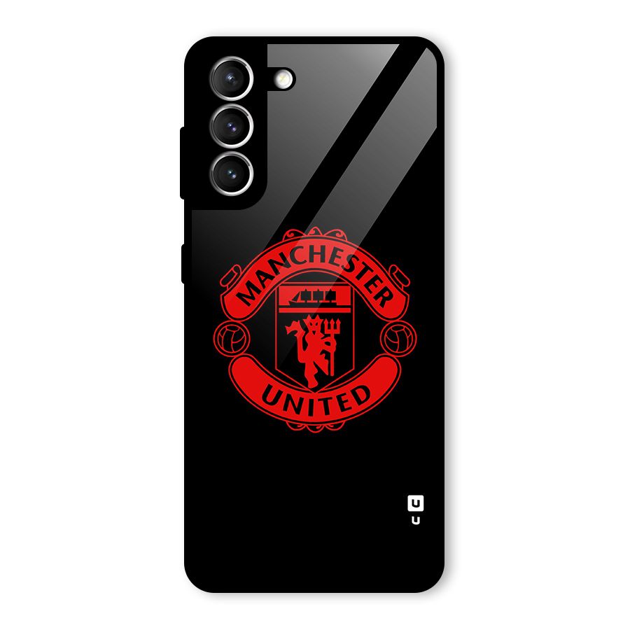 Bold Mancheter United Glass Back Case for Galaxy S21 5G
