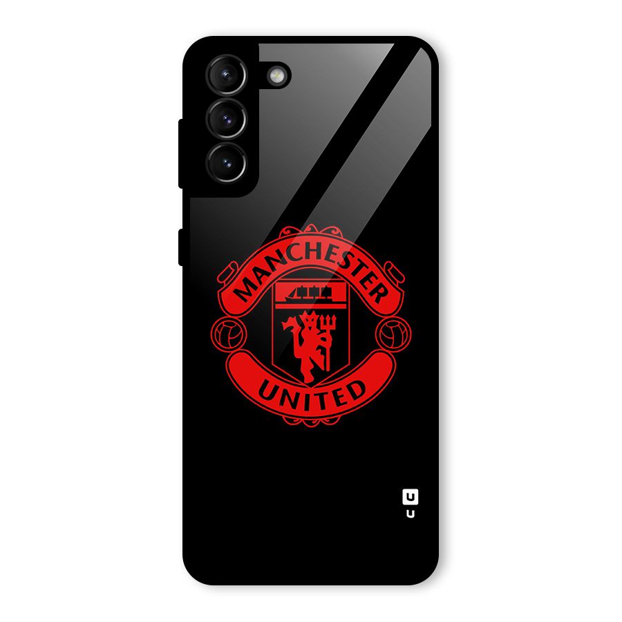 Bold Mancheter United Glass Back Case for Galaxy S21 Plus