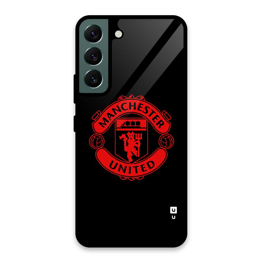 Bold Mancheter United Glass Back Case for Galaxy S22 5G