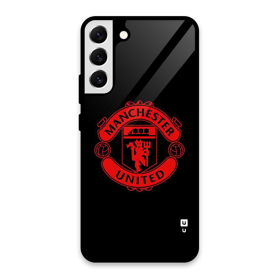 Bold Mancheter United Glass Back Case for Galaxy S22 Plus 5G