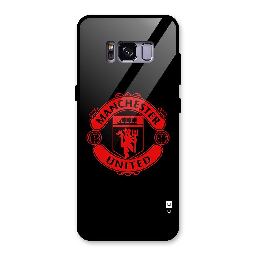 Bold Mancheter United Glass Back Case for Galaxy S8