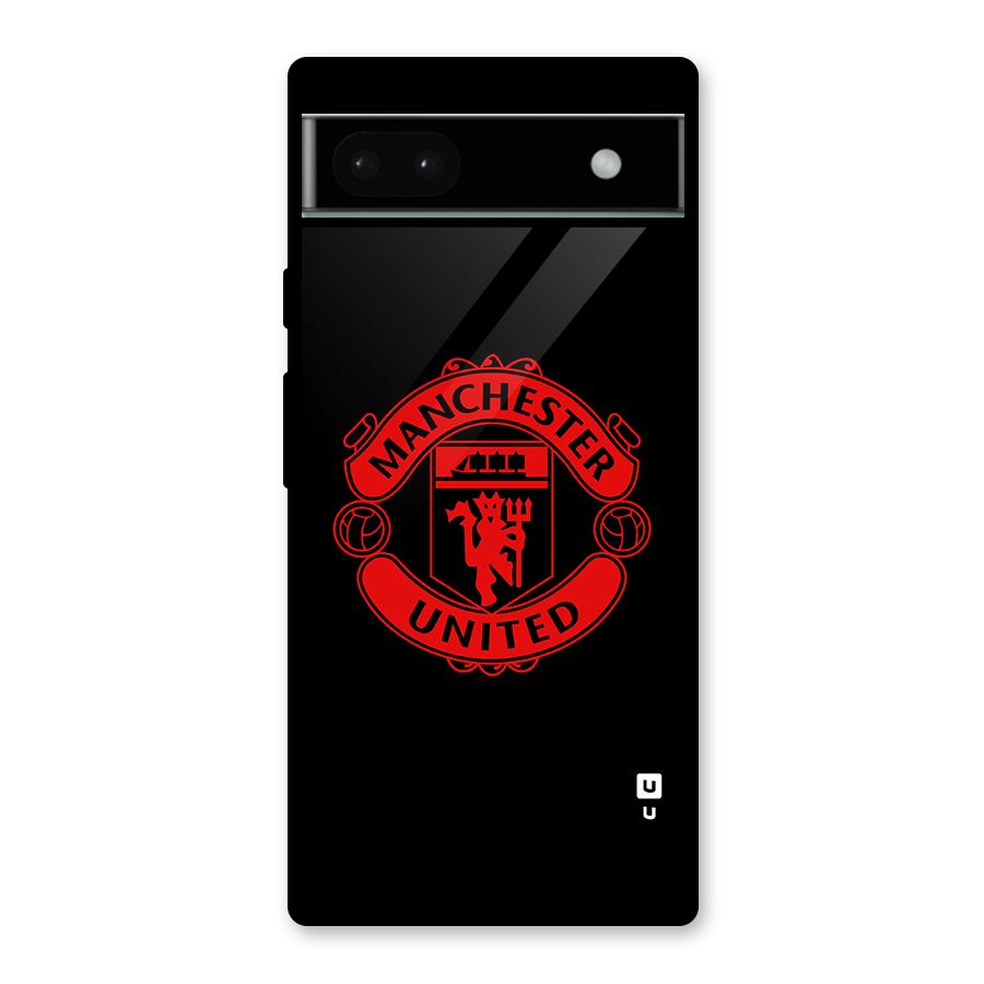 Bold Mancheter United Glass Back Case for Google Pixel 6a
