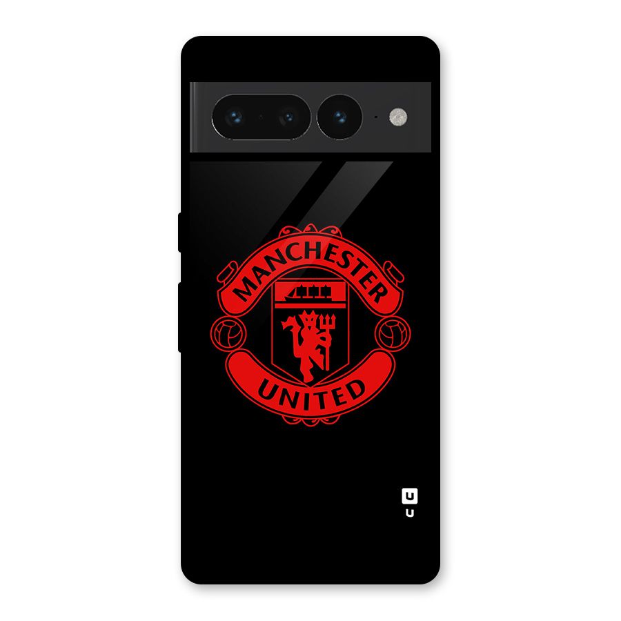 Bold Mancheter United Glass Back Case for Google Pixel 7 Pro