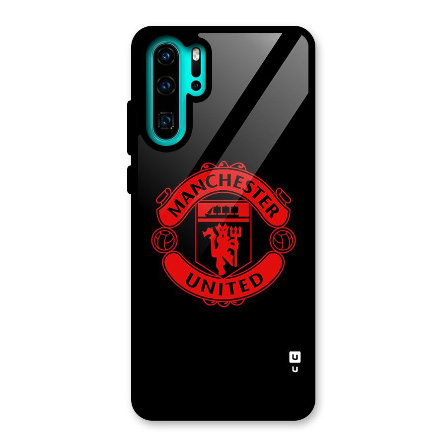 Bold Mancheter United Glass Back Case for Huawei P30 Pro