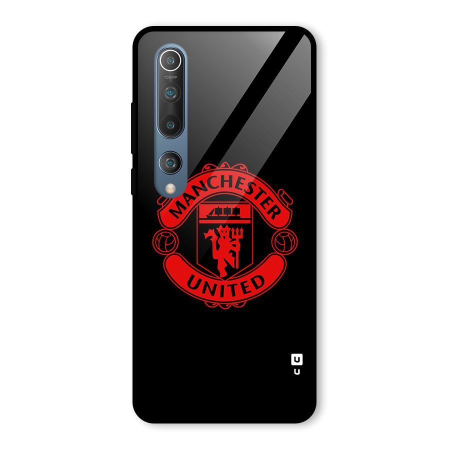 Bold Mancheter United Glass Back Case for Mi 10