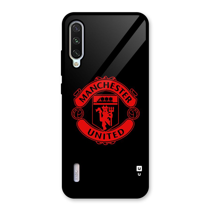 Bold Mancheter United Glass Back Case for Mi A3