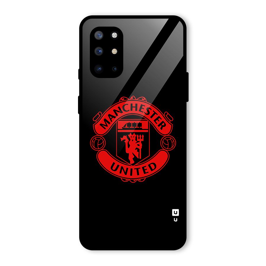 Bold Mancheter United Glass Back Case for OnePlus 8T