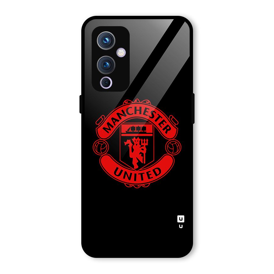 Bold Mancheter United Glass Back Case for OnePlus 9