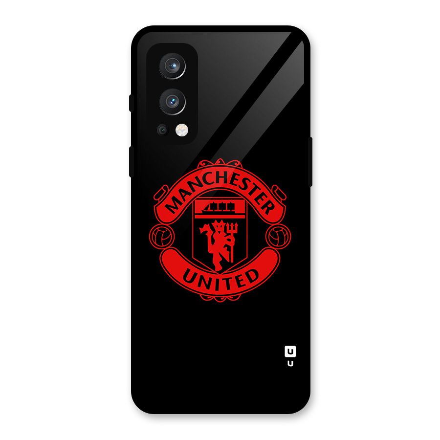 Bold Mancheter United Glass Back Case for OnePlus Nord 2 5G