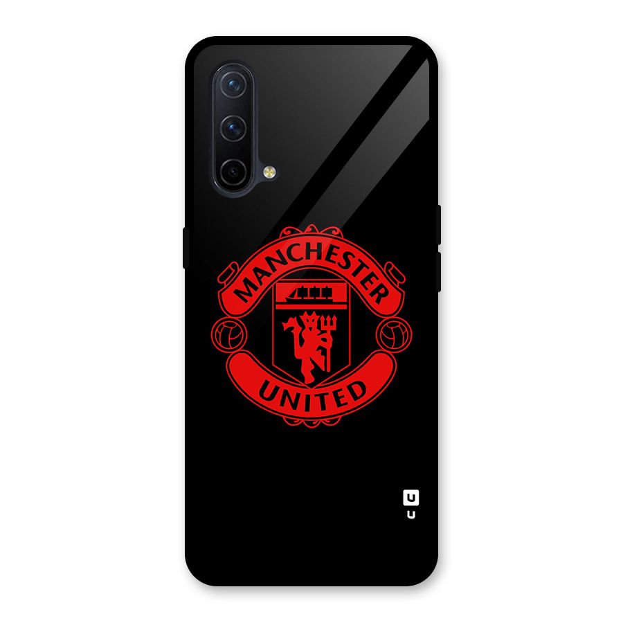 Bold Mancheter United Glass Back Case for OnePlus Nord CE 5G