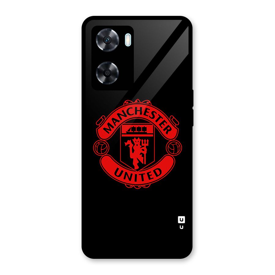 Bold Mancheter United Glass Back Case for Oppo A77