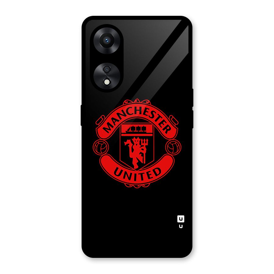 Bold Mancheter United Glass Back Case for Oppo A78