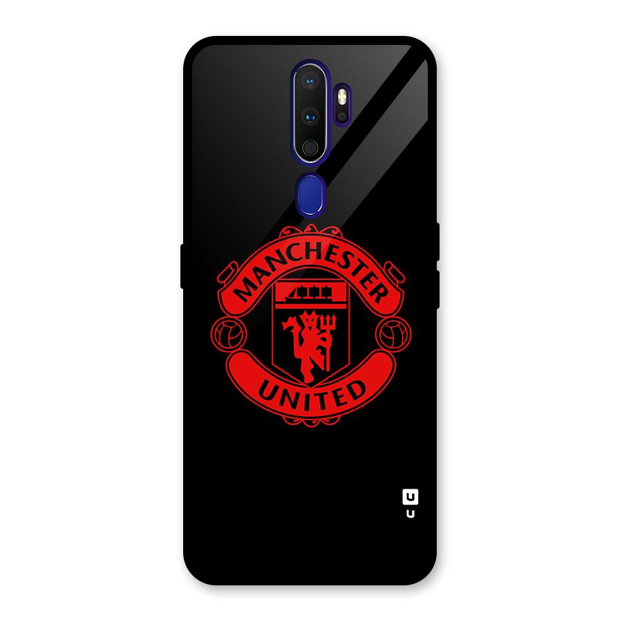 Bold Mancheter United Glass Back Case for Oppo A9 (2020)