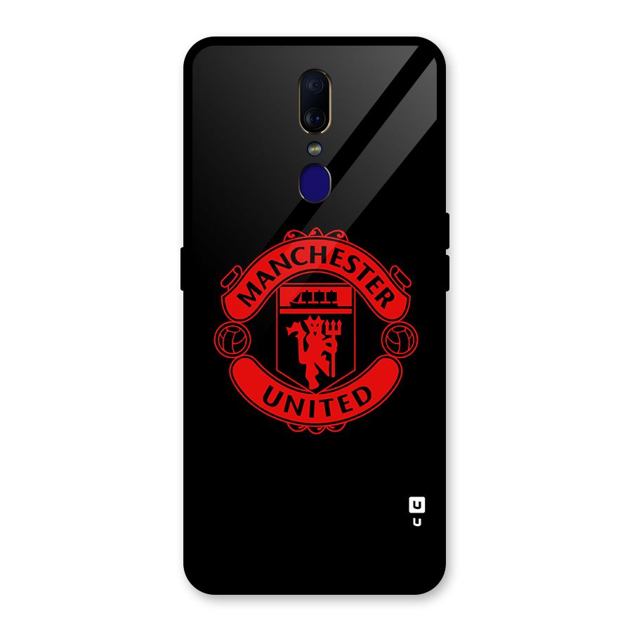 Bold Mancheter United Glass Back Case for Oppo F11