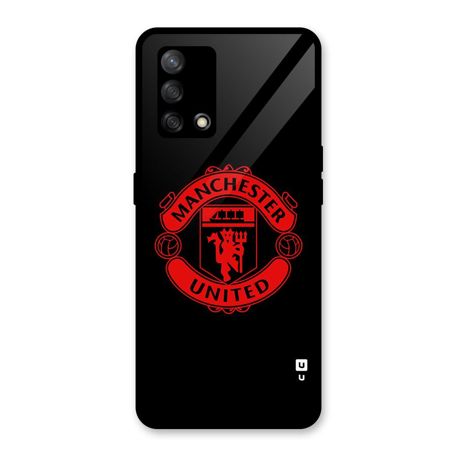Bold Mancheter United Glass Back Case for Oppo F19
