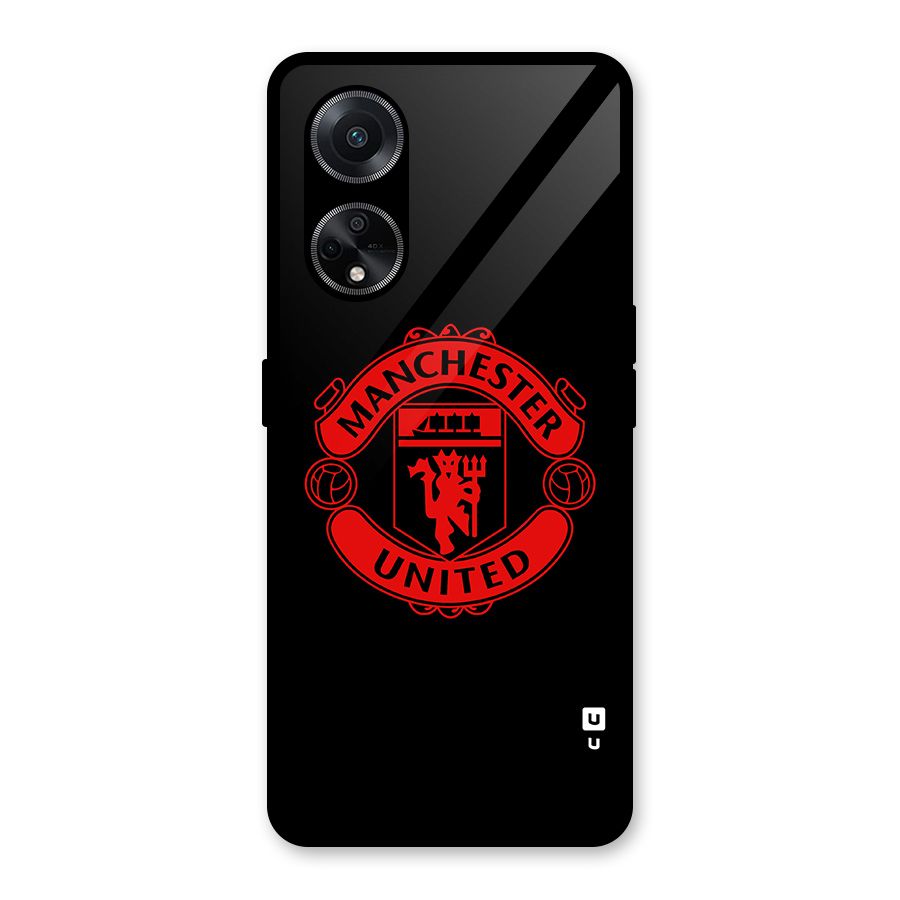 Bold Mancheter United Glass Back Case for Oppo F23