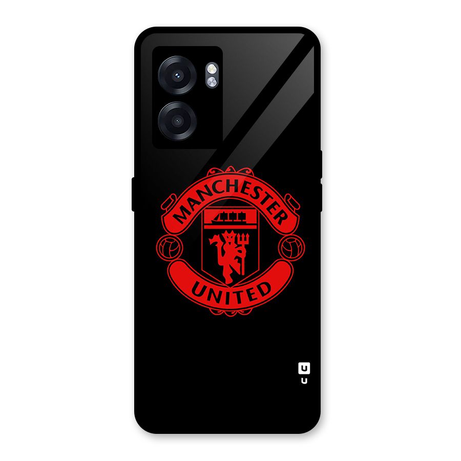 Bold Mancheter United Glass Back Case for Oppo K10 (5G)