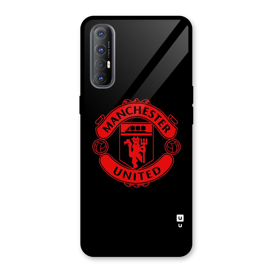 Bold Mancheter United Glass Back Case for Oppo Reno3 Pro