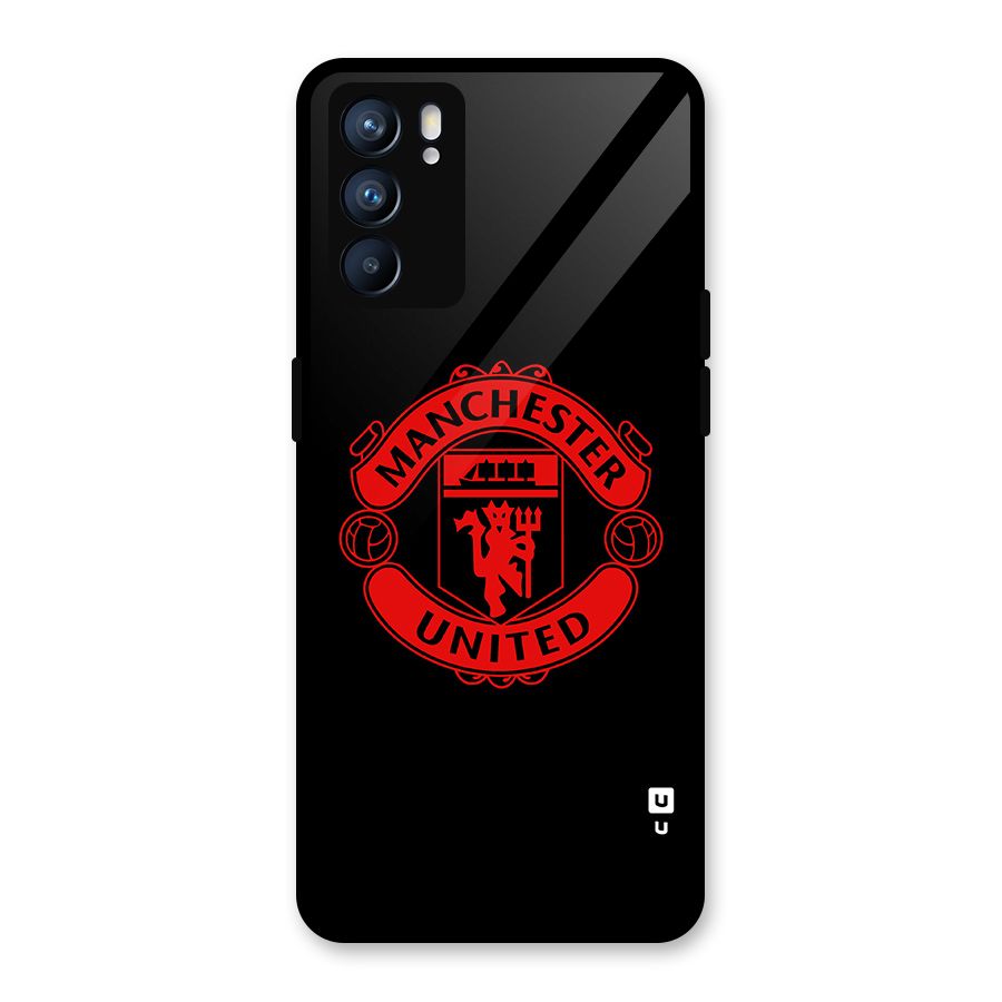 Bold Mancheter United Glass Back Case for Oppo Reno6 5G
