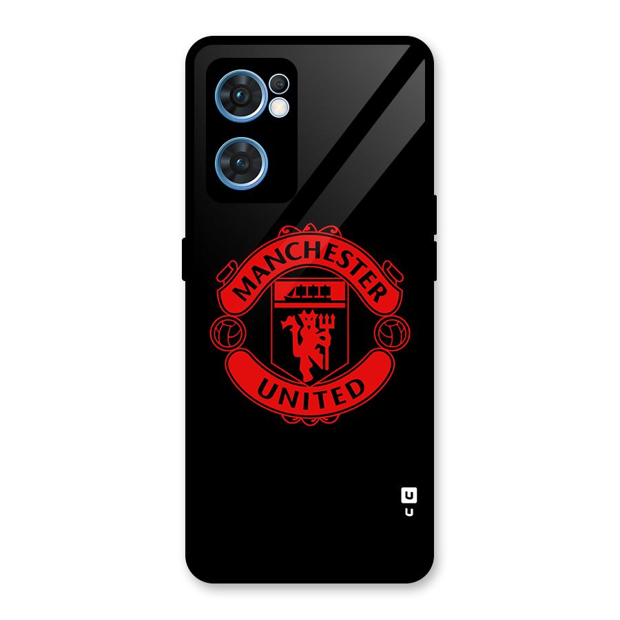 Bold Mancheter United Glass Back Case for Oppo Reno7 5G